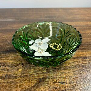 1960s Green Glass Bowl